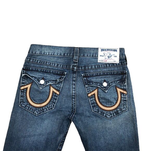 True Religion Jeans Size 34 SLIM Blue - Picture 2 of 8